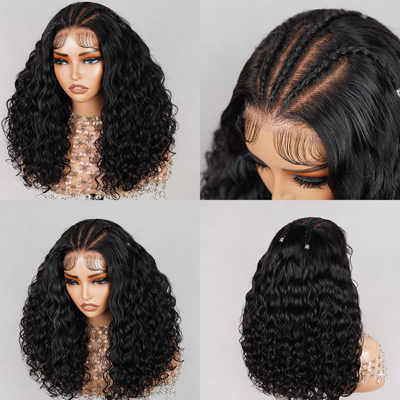 5*6 Glueless Braided Ocean Wave Natural Hair.