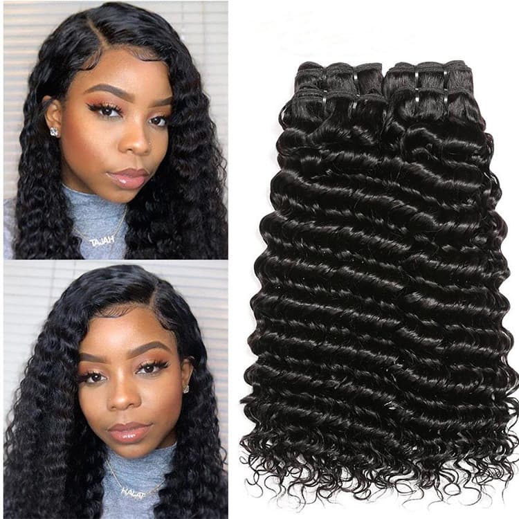 Deep Wave 10A, 12A & 15A Curly Hair Extension.